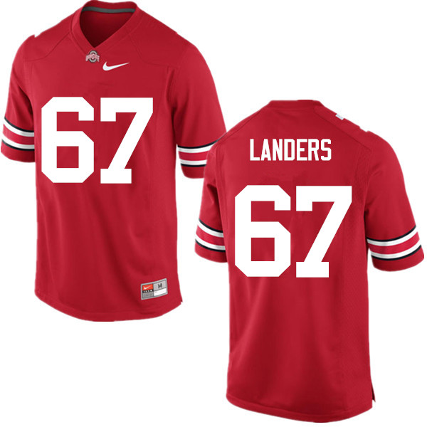 Men Ohio State Buckeyes #67 Robert Landers College Football Jerseys Game-Red